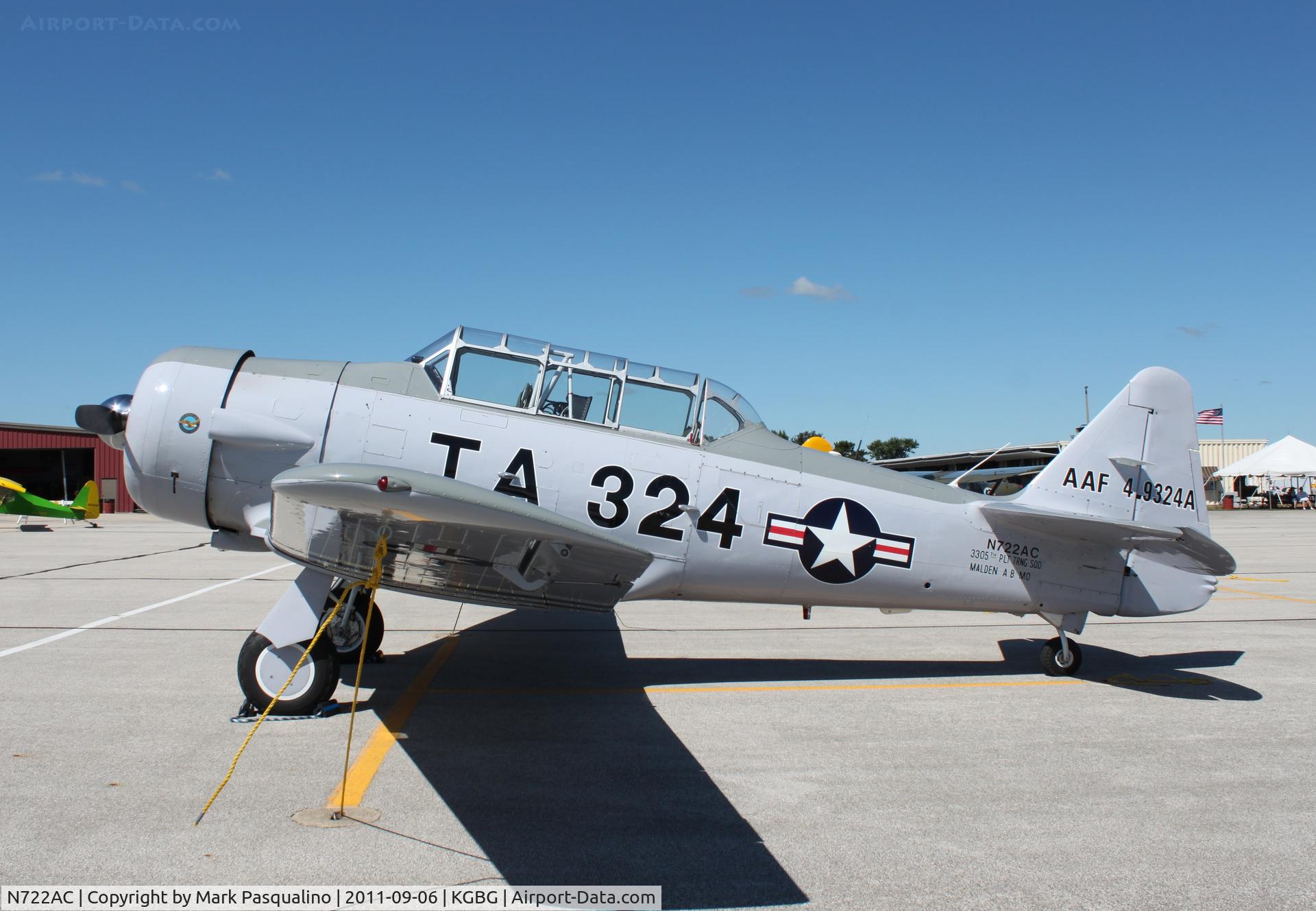 N722AC, North American AT-6G Texan C/N 168-346 (49-3242), North American AT-6G
