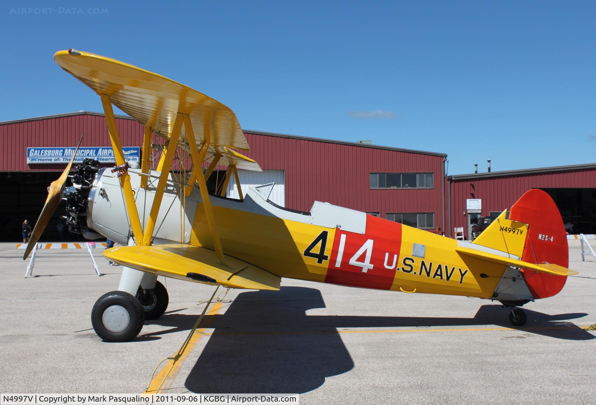 N4997V, 1942 Boeing A75N1(PT17) C/N 75-3423, Stearman
