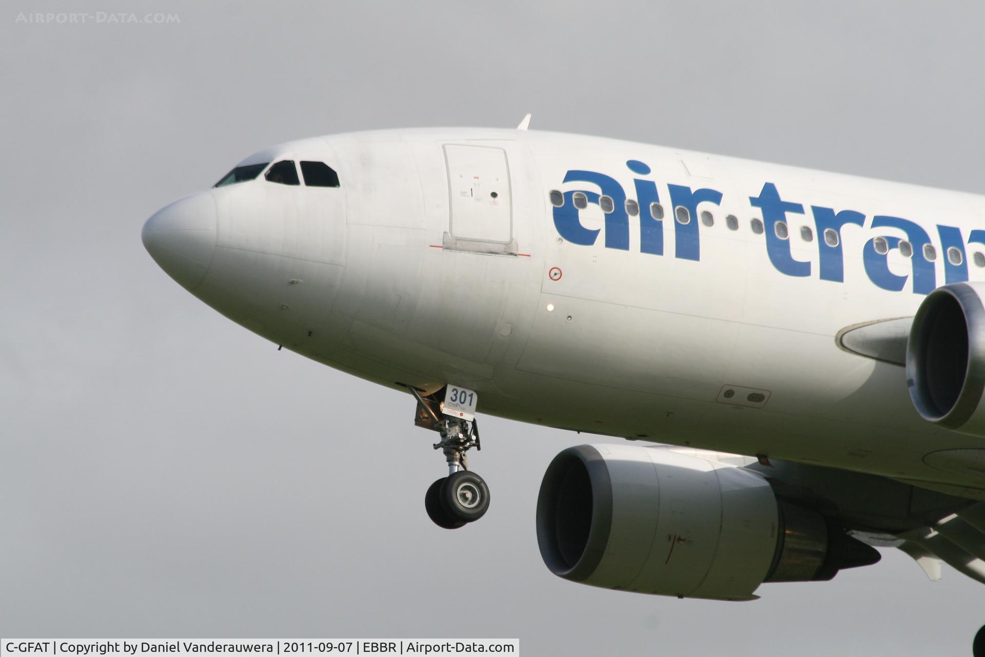 C-GFAT, 1990 Airbus A310-304 C/N 545, Arrival of flight TS152 to RWY 25L