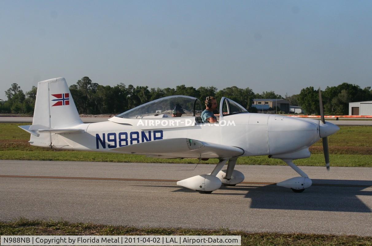 N988NB, Vans RV-8 C/N 81253, JK8SP
