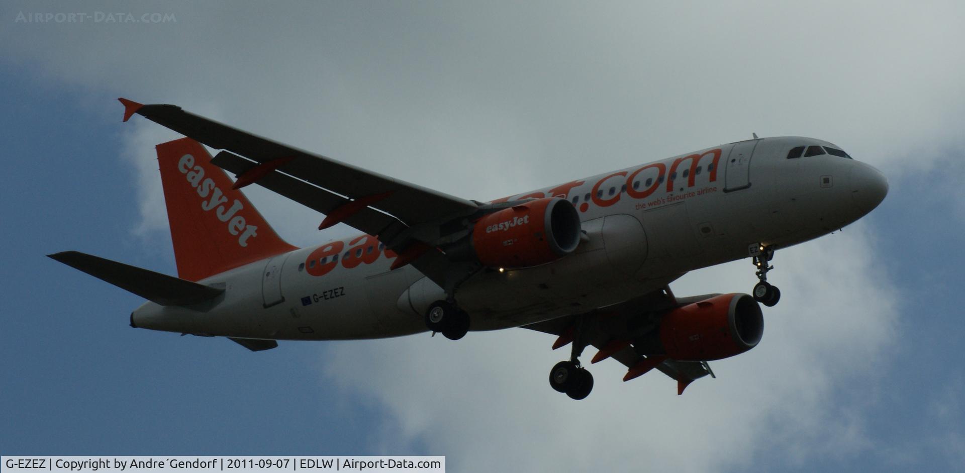 G-EZEZ, 2004 Airbus A319-111 C/N 2360, G-EZEZ seen here on short finals at Dortmund(EDLW) Germany