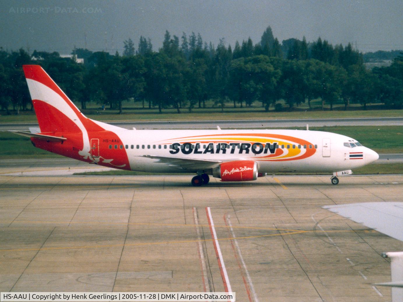HS-AAU, 1987 Boeing 737-3B7 C/N 23378, Air Asia , cs Solartron