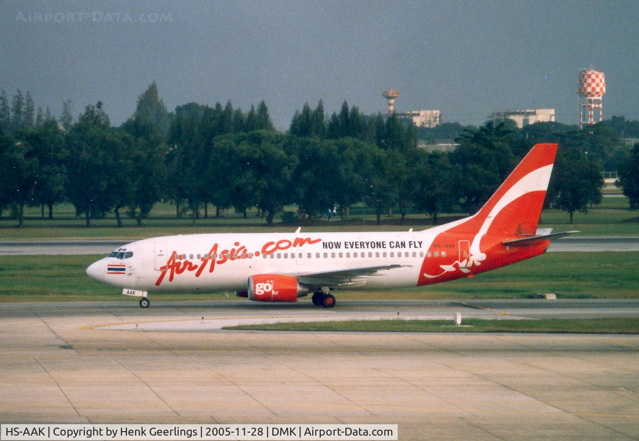 HS-AAK, 1986 Boeing 737-301 C/N 23236, Air Asia , cs Now every one can fly