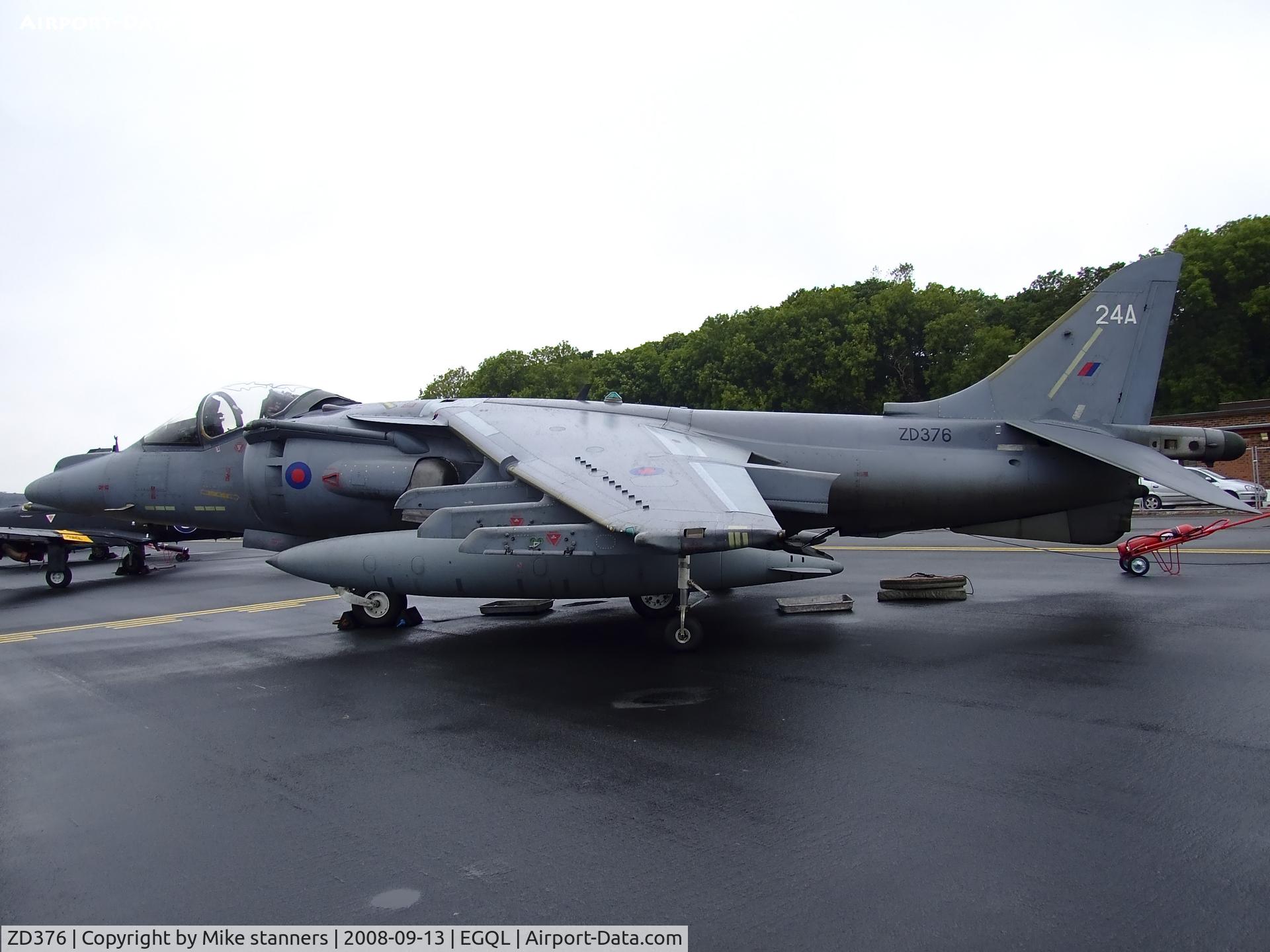 ZD376, 1988 British Aerospace Harrier GR.7A C/N P24, Harrier GR.7A From 20(R)sqn Leuchars airshow 2008