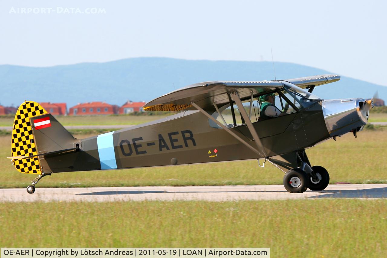 OE-AER, Piper PA-18-95 Super Cub Super Cub C/N 18-5587, Military look