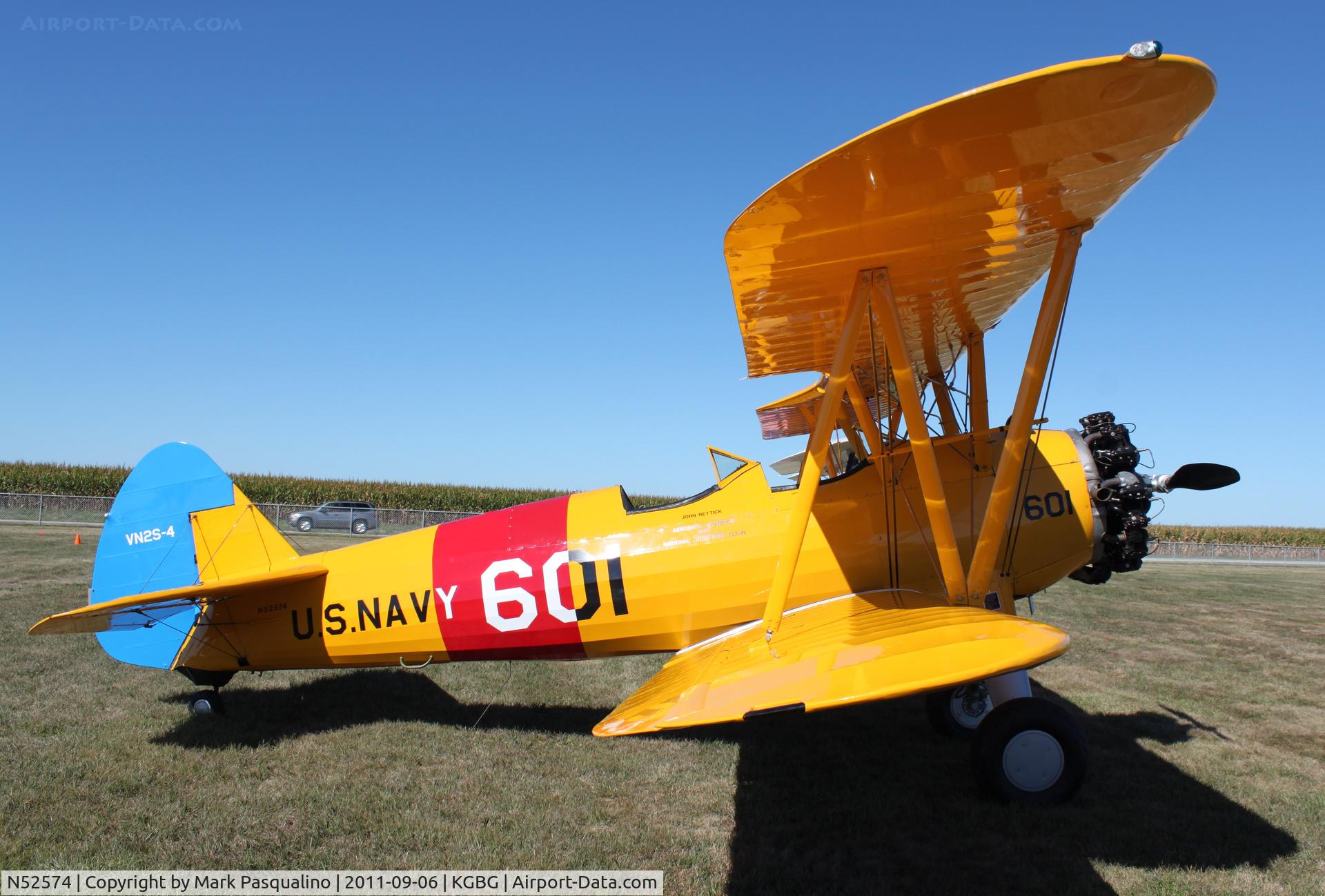 N52574, 1943 Boeing A75N1(PT17) C/N 75-4948, Stearman