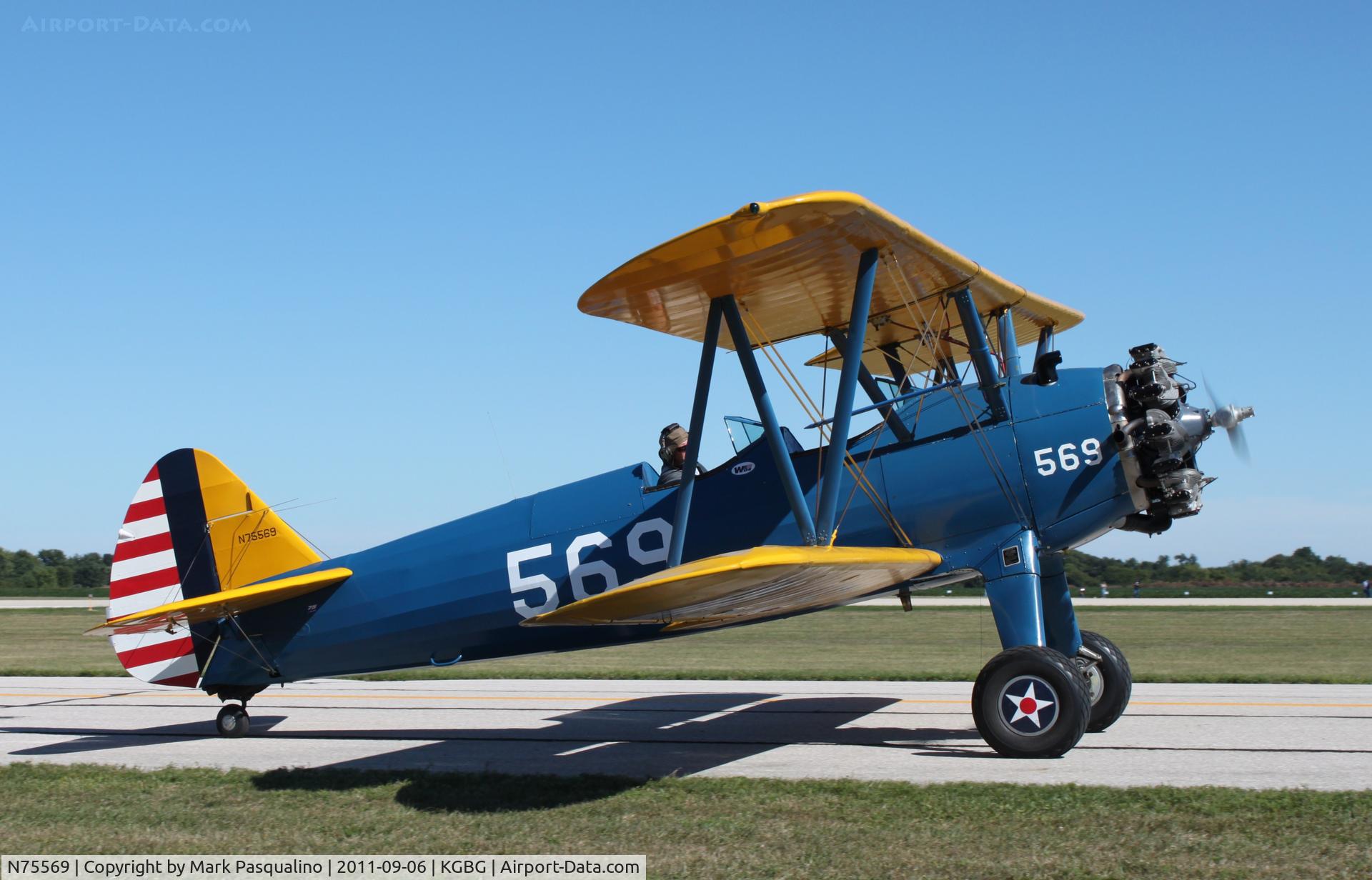 N75569, 1941 Boeing B75N1 C/N 75-6551, Stearman