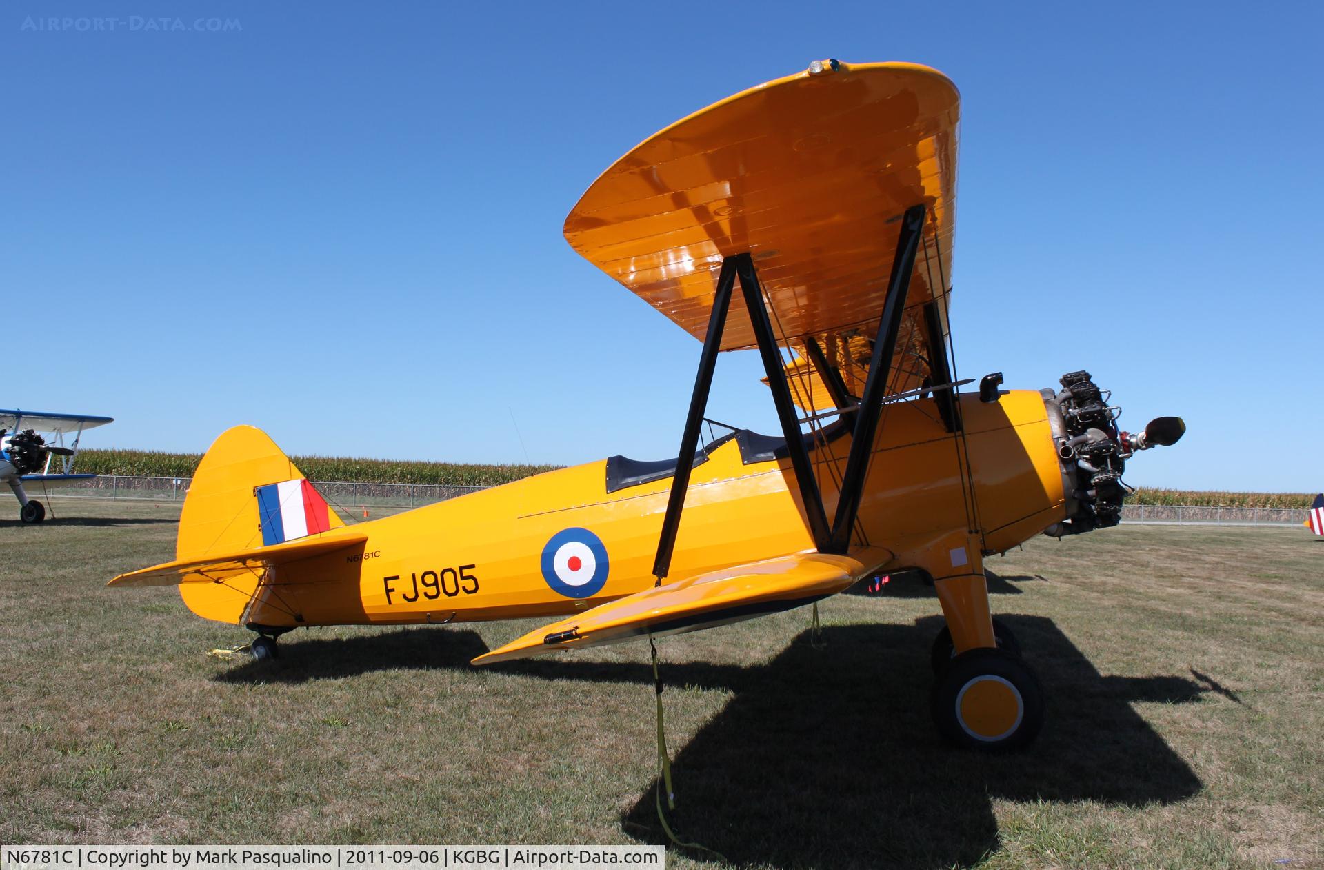 N6781C, Boeing D75N1 C/N 75-3955, Stearman
