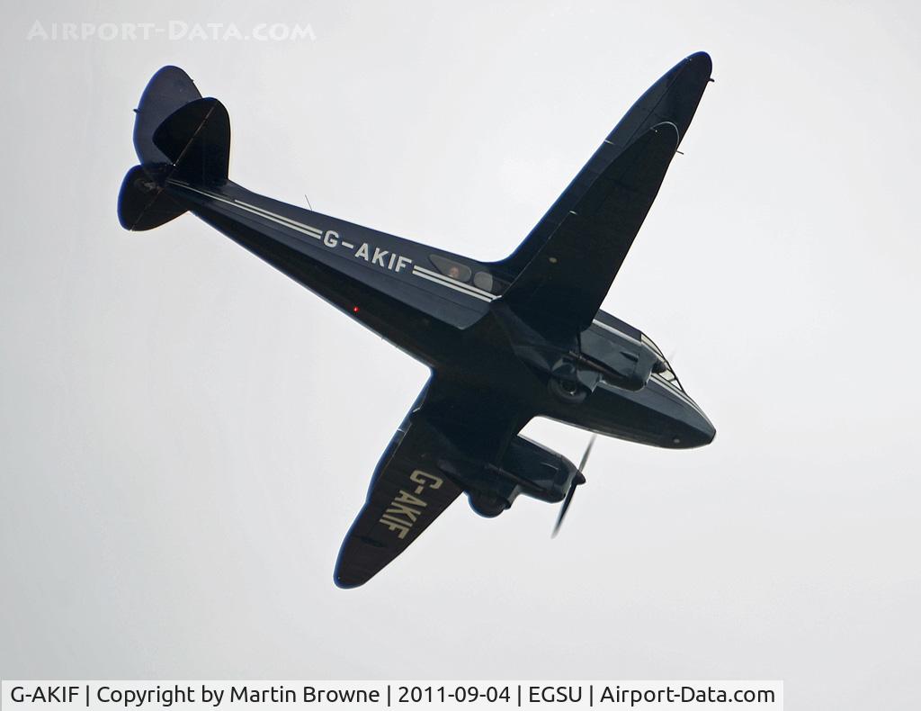 G-AKIF, 1944 De Havilland DH-89A Dominie/Dragon Rapide C/N 6838, SHOT AT DUXFORD