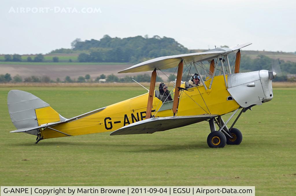 G-ANPE, 1940 De Havilland DH-82A Tiger Moth II C/N 83738, SHOT AT DUXFORD