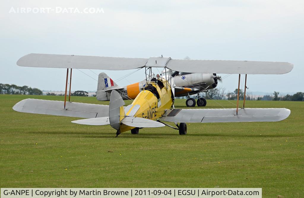 G-ANPE, 1940 De Havilland DH-82A Tiger Moth II C/N 83738, SHOT AT DUXFORD