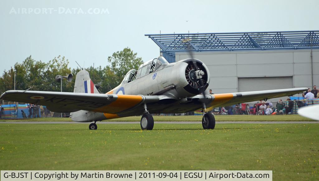 G-BJST, 1953 Canadian Car & Foundry T-6H Harvard Mk.4M C/N 14A-2429, SHOT AT DUXFORD