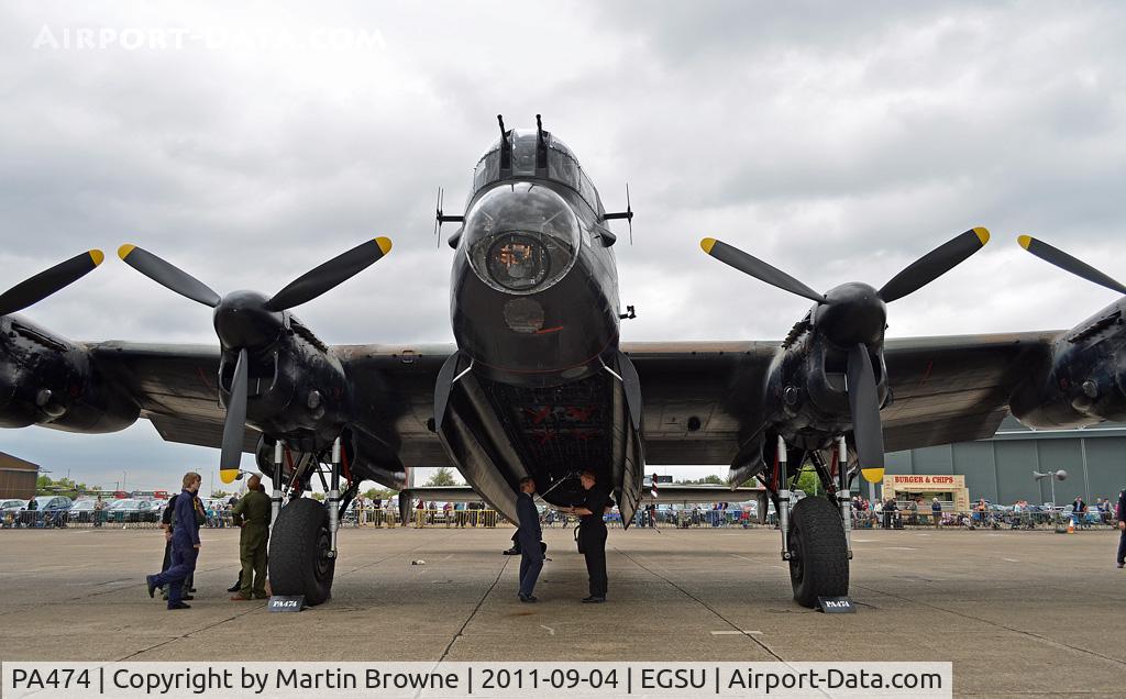 PA474, 1945 Avro 683 Lancaster B1 C/N VACH0052/D2973, SHOT ON A VERY DULL DAY AT DUXFORD