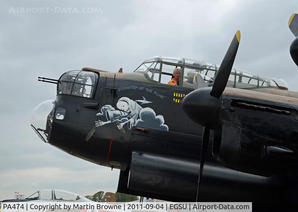 PA474, 1945 Avro 683 Lancaster B1 C/N VACH0052/D2973, SHOT ON A VERY DULL DAY AT DUXFORD