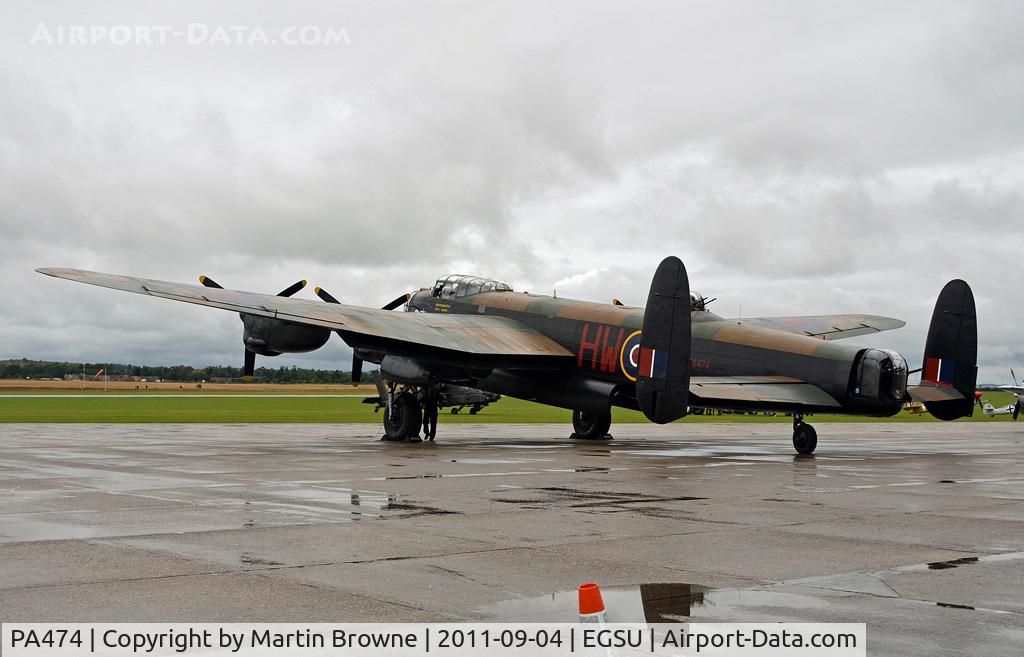PA474, 1945 Avro 683 Lancaster B1 C/N VACH0052/D2973, SHOT ON A VERY DULL AND RAINY DAY AT DUXFORD