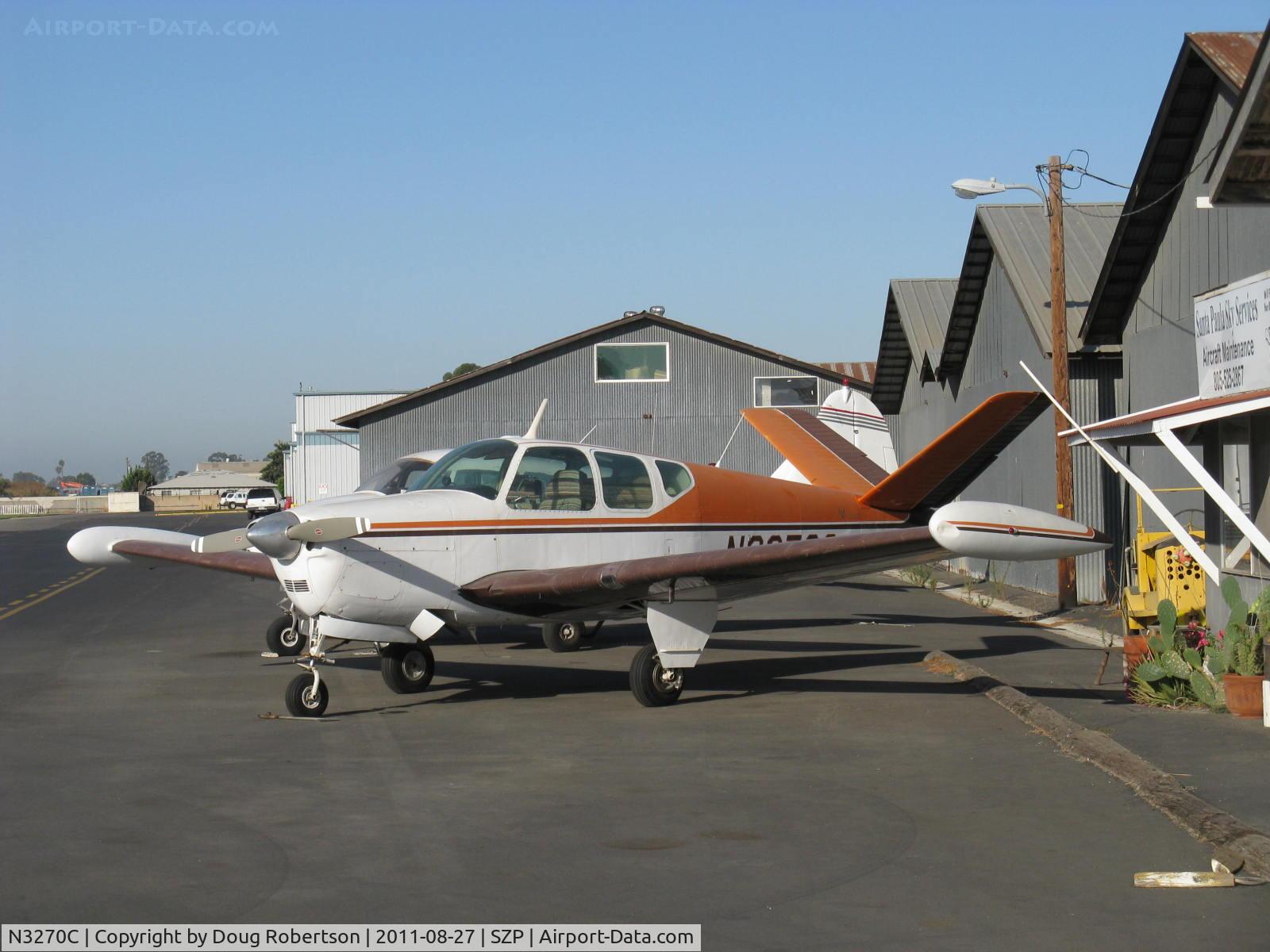 N3270C, 1954 Beech E35 C/N D-3936, 1954 Beech E35 BONANZA, Continental E225-8 225 Hp at takeoff for one minute @ 2,450 rpm