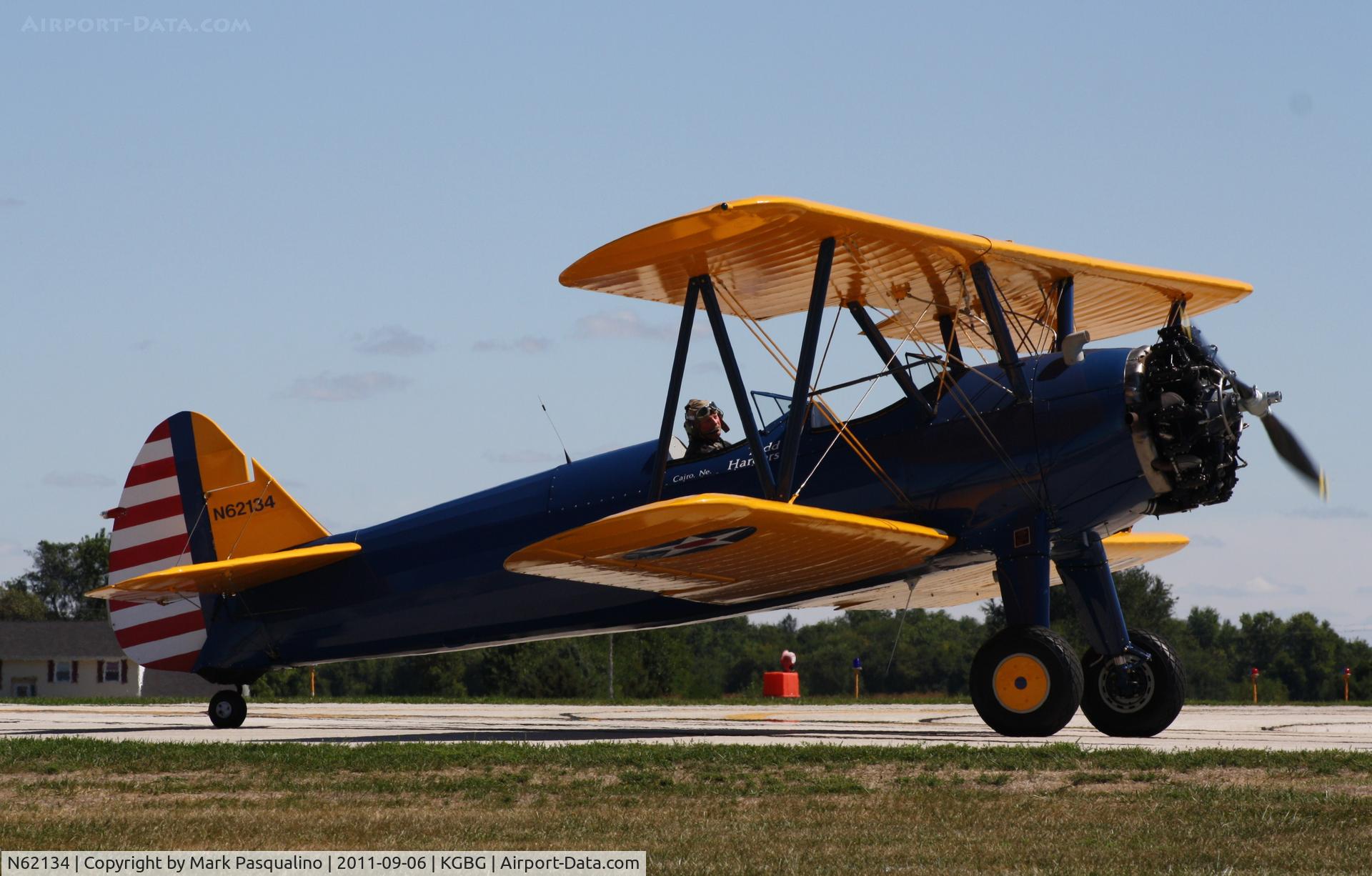 N62134, 1943 Boeing A75N1(PT17) C/N 75-3435, Stearman