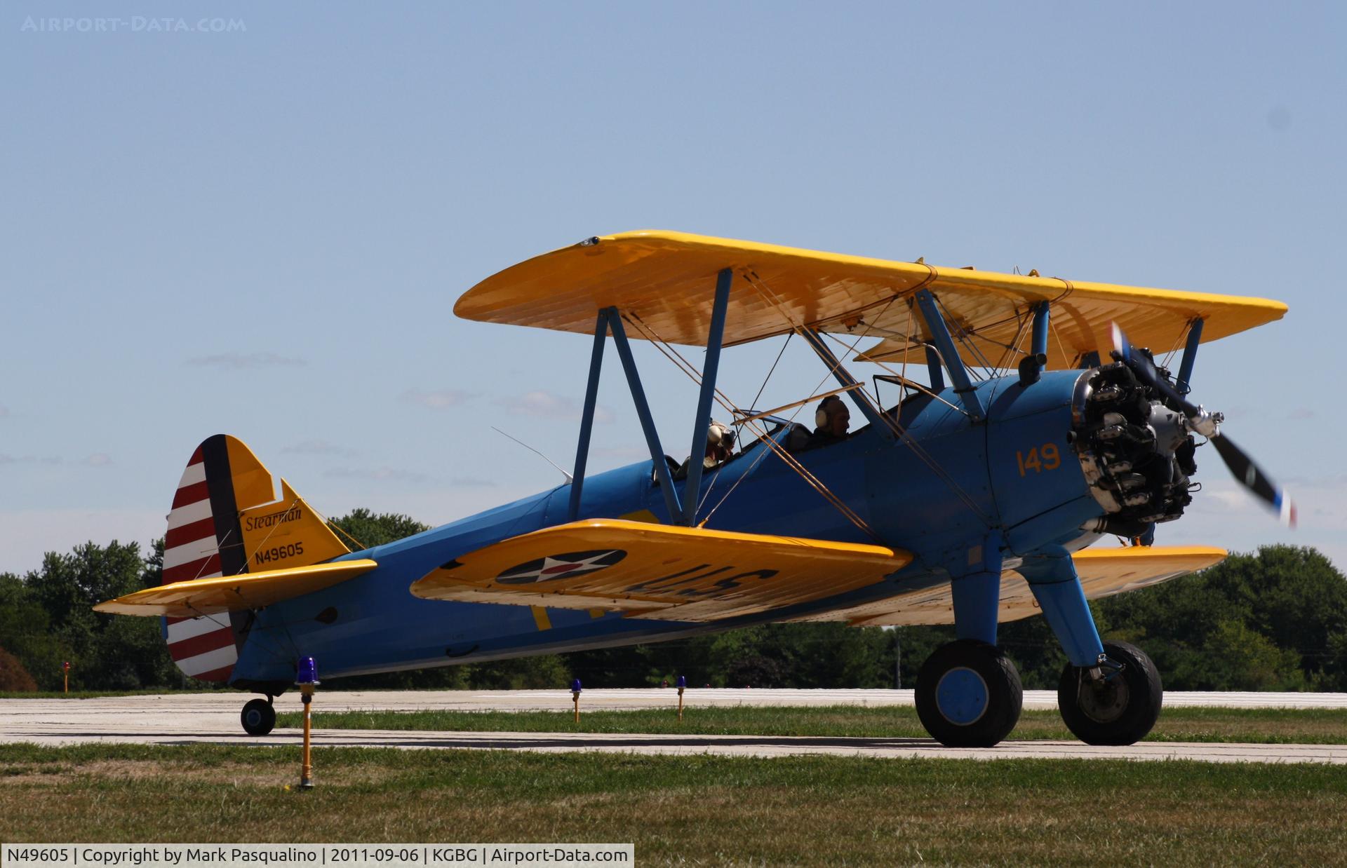 N49605, 1941 Boeing A75N1(PT17) C/N 75-1823, Stearman