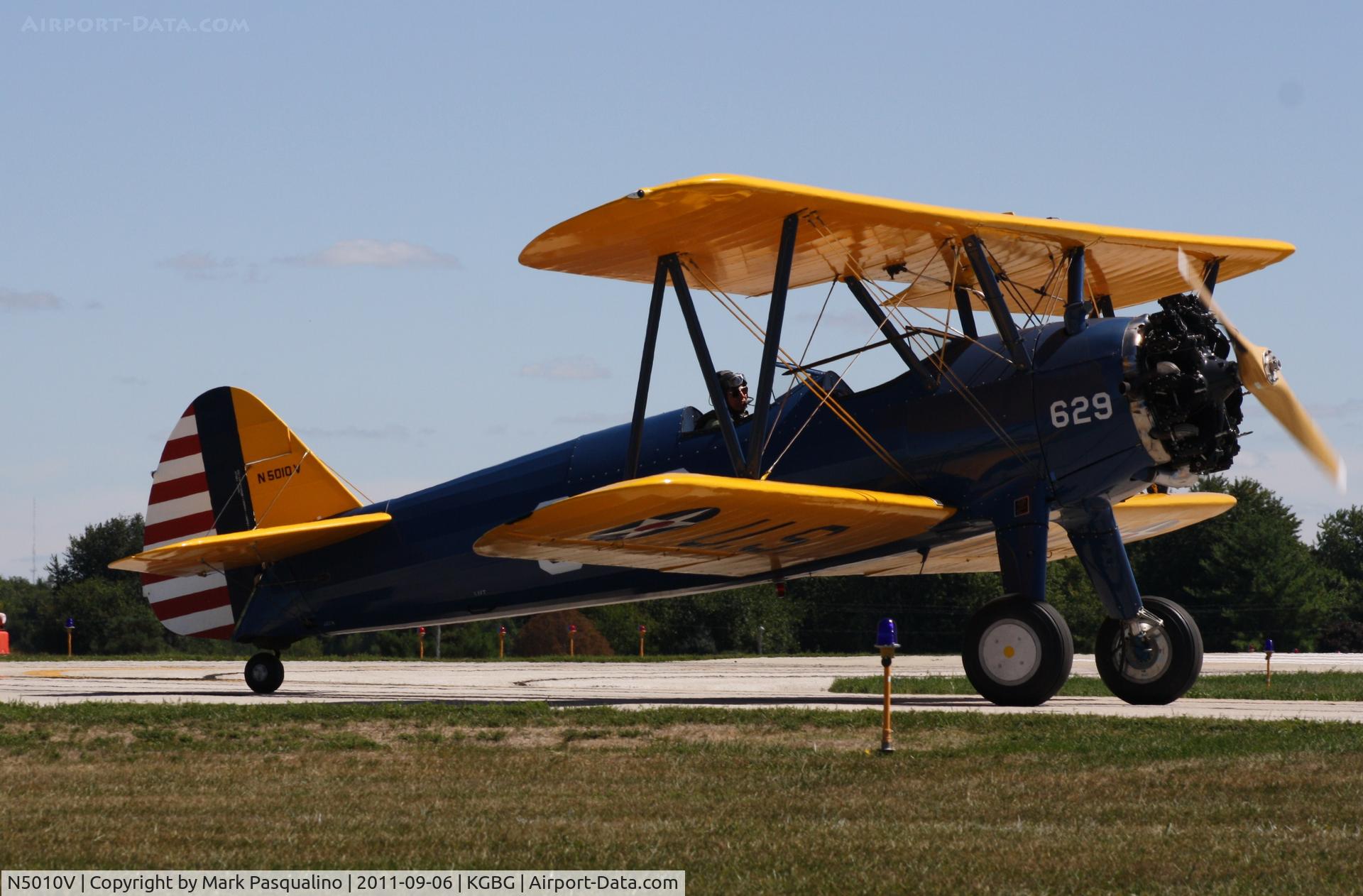 N5010V, 1943 Boeing E75 C/N 75-5351, Stearman