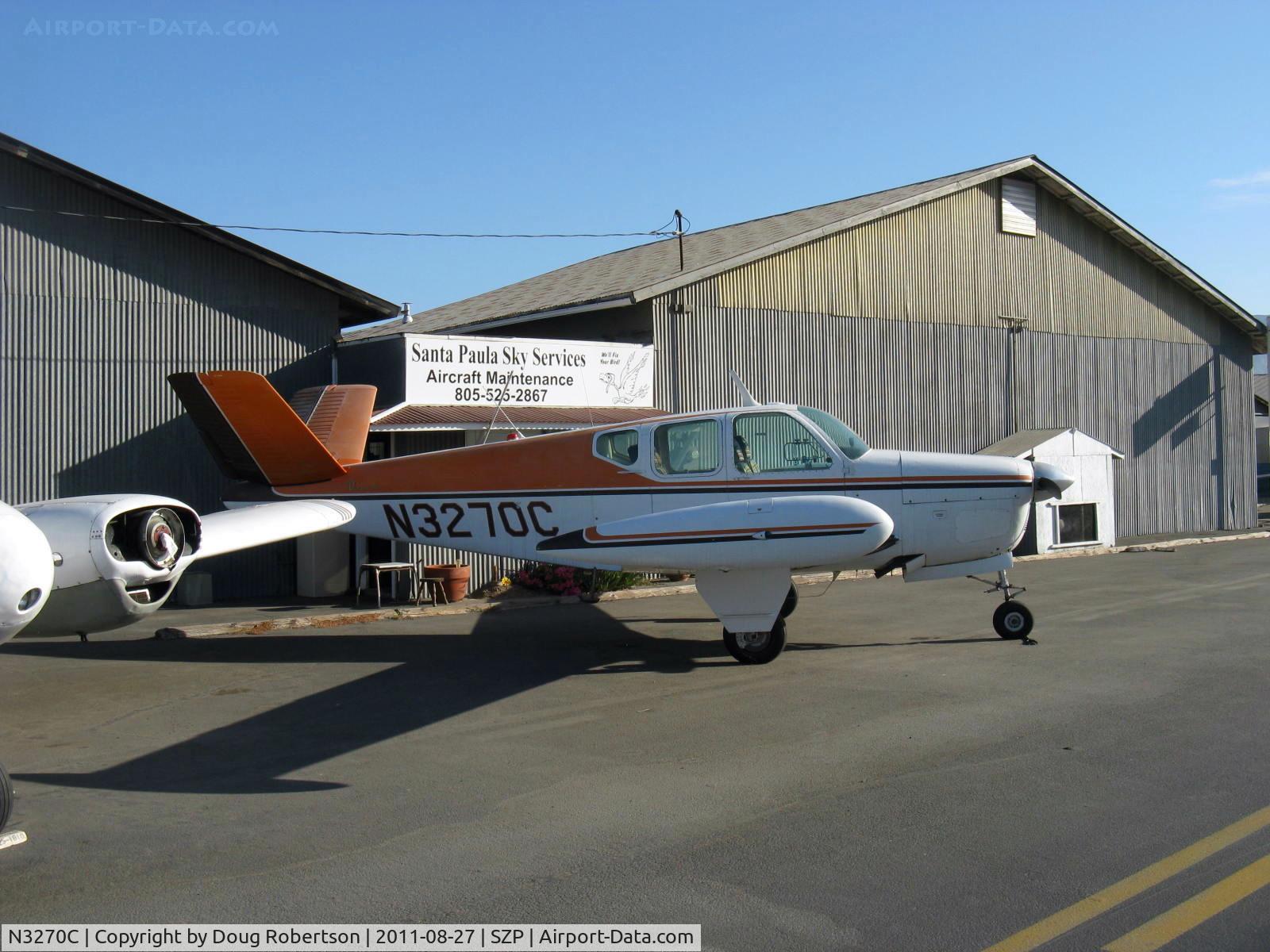 N3270C, 1954 Beech E35 C/N D-3936, 1954 Beech E35 BONANZA, Continental E225-8 225 Hp at takeoff for one minute @ 2,450 rpm, tip tanks