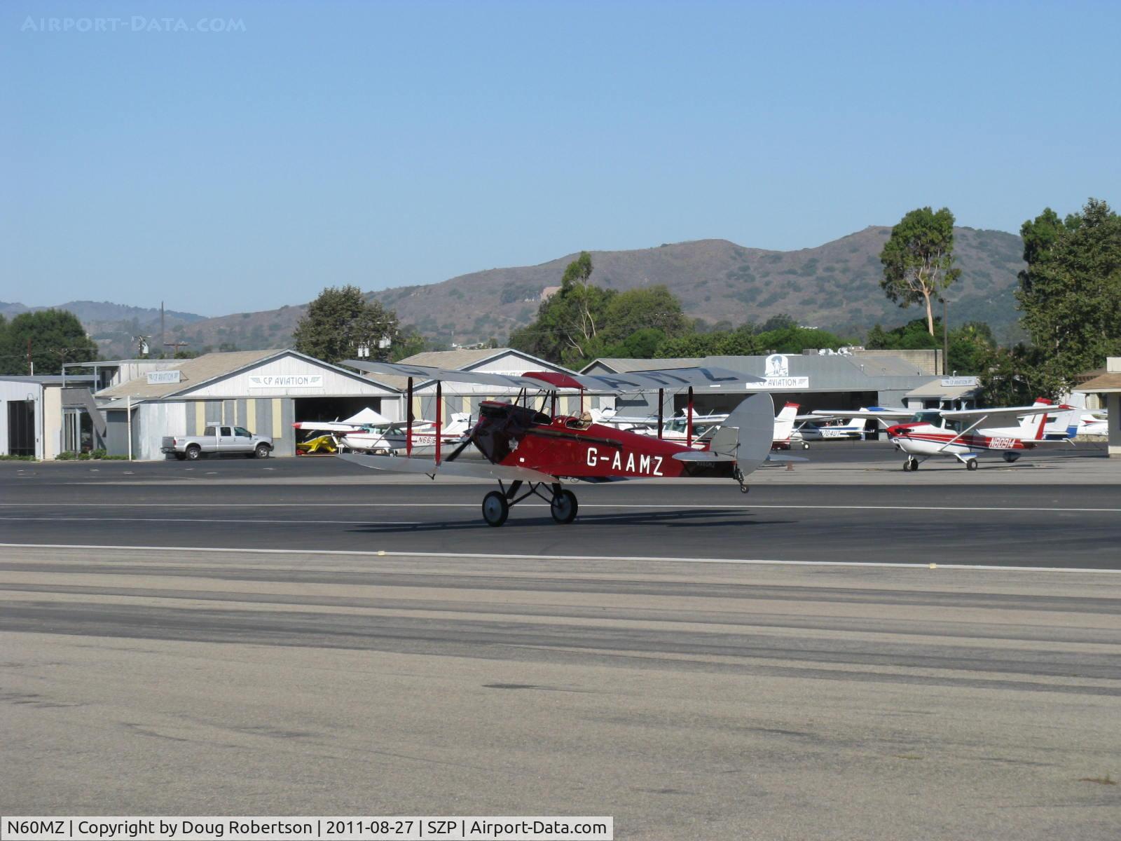N60MZ, 1930 De Havilland DH-60G Gypsy Moth C/N 1293, 1930 DeHavilland DH.60G GIPSY MOTH, DeHavilland GIPSY II 4 cylinder inverted in-line air-cooled 120 Hp, landing roll Rwy 22