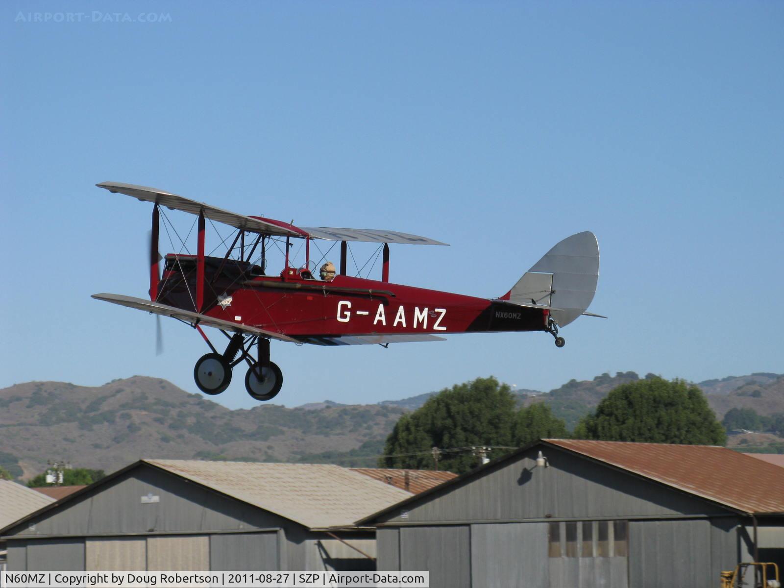N60MZ, 1930 De Havilland DH-60G Gypsy Moth C/N 1293, 1930 DeHavilland DH.60G GIPSY MOTH, DeHavilland GIPSY II 4 cylinder inverted in-line air-cooled 120 Hp, takeoff climb Rwy 22