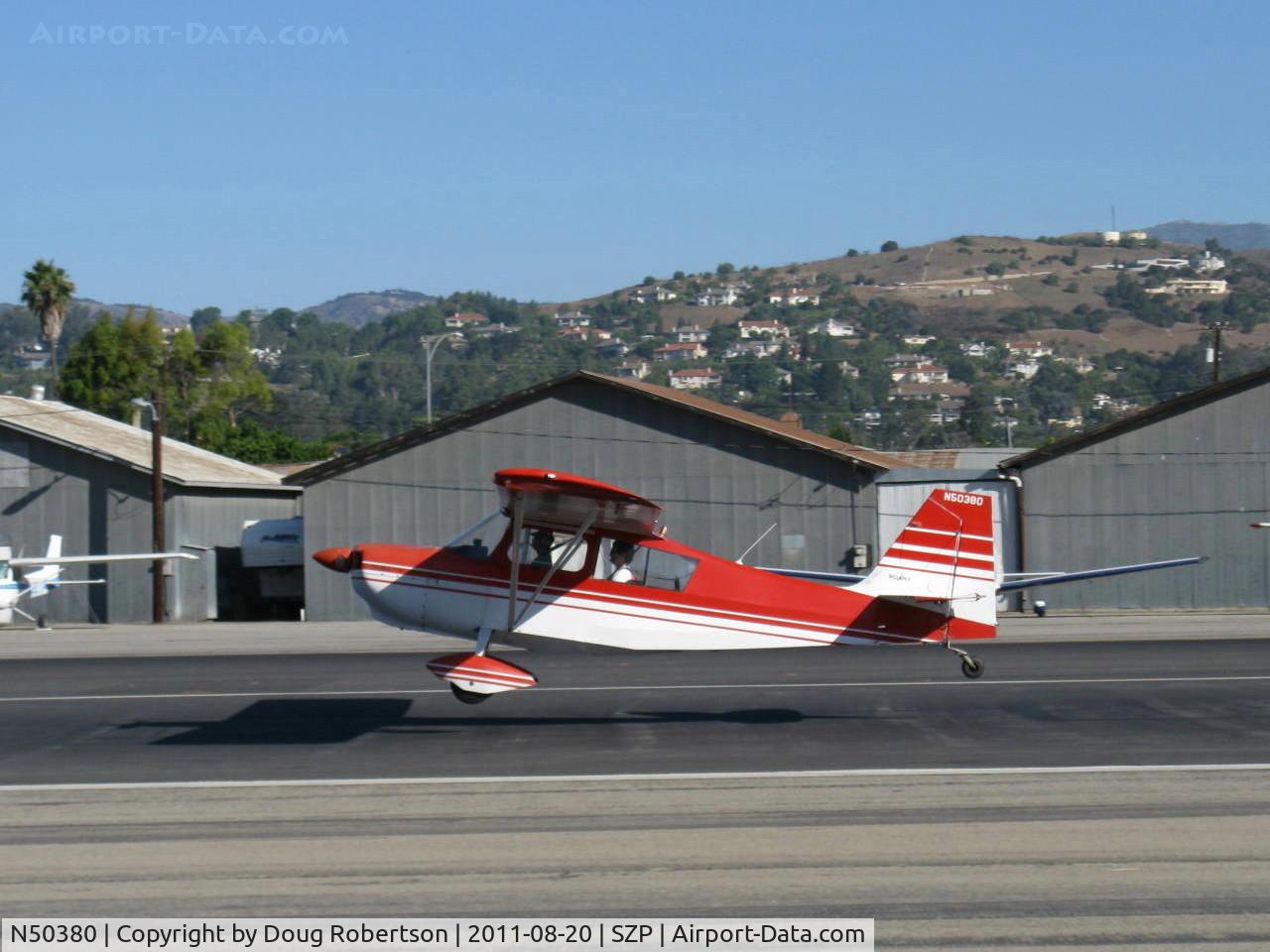 N50380, 1979 Bellanca 7ECA Citabria Citabria C/N 1291-79, 1979 Bellanca 7ECA CITABRIA, Lycoming O-235 115 Hp, landing Rwy 22