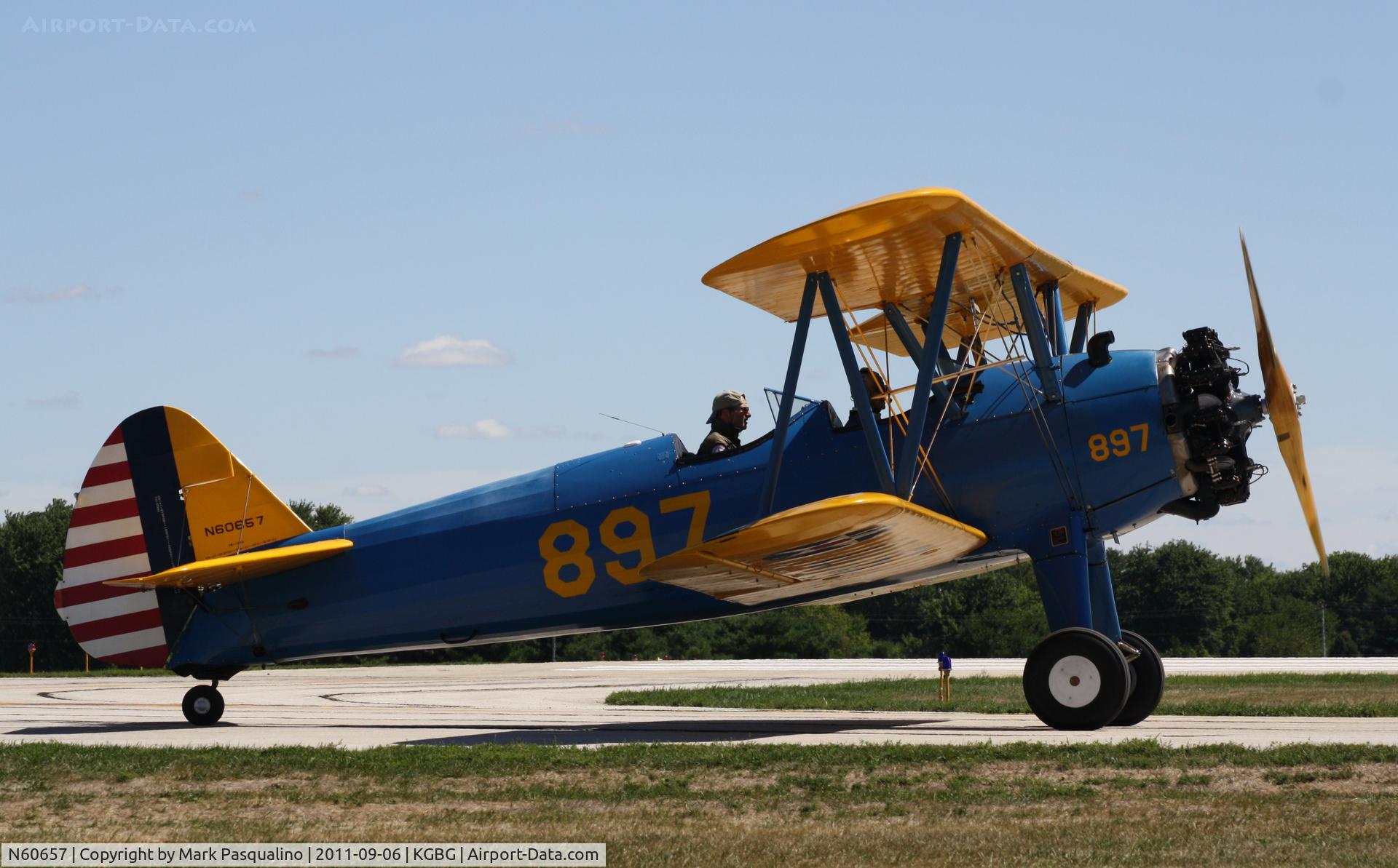 N60657, 1941 Boeing A75N1(PT17) C/N 75-897, Stearman