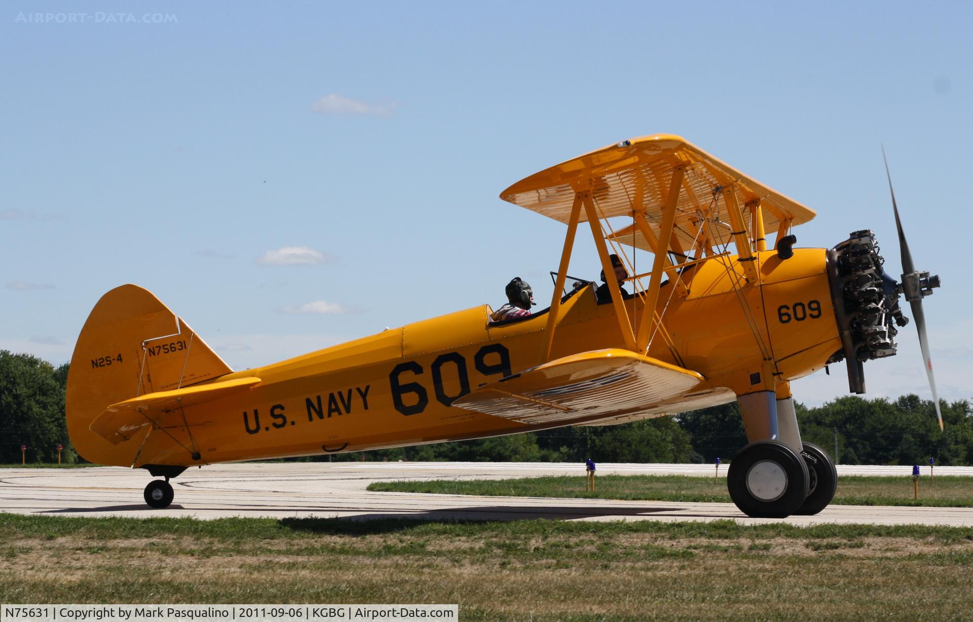 N75631, 1942 Boeing A75N1(PT17) C/N 75-3609, Stearman