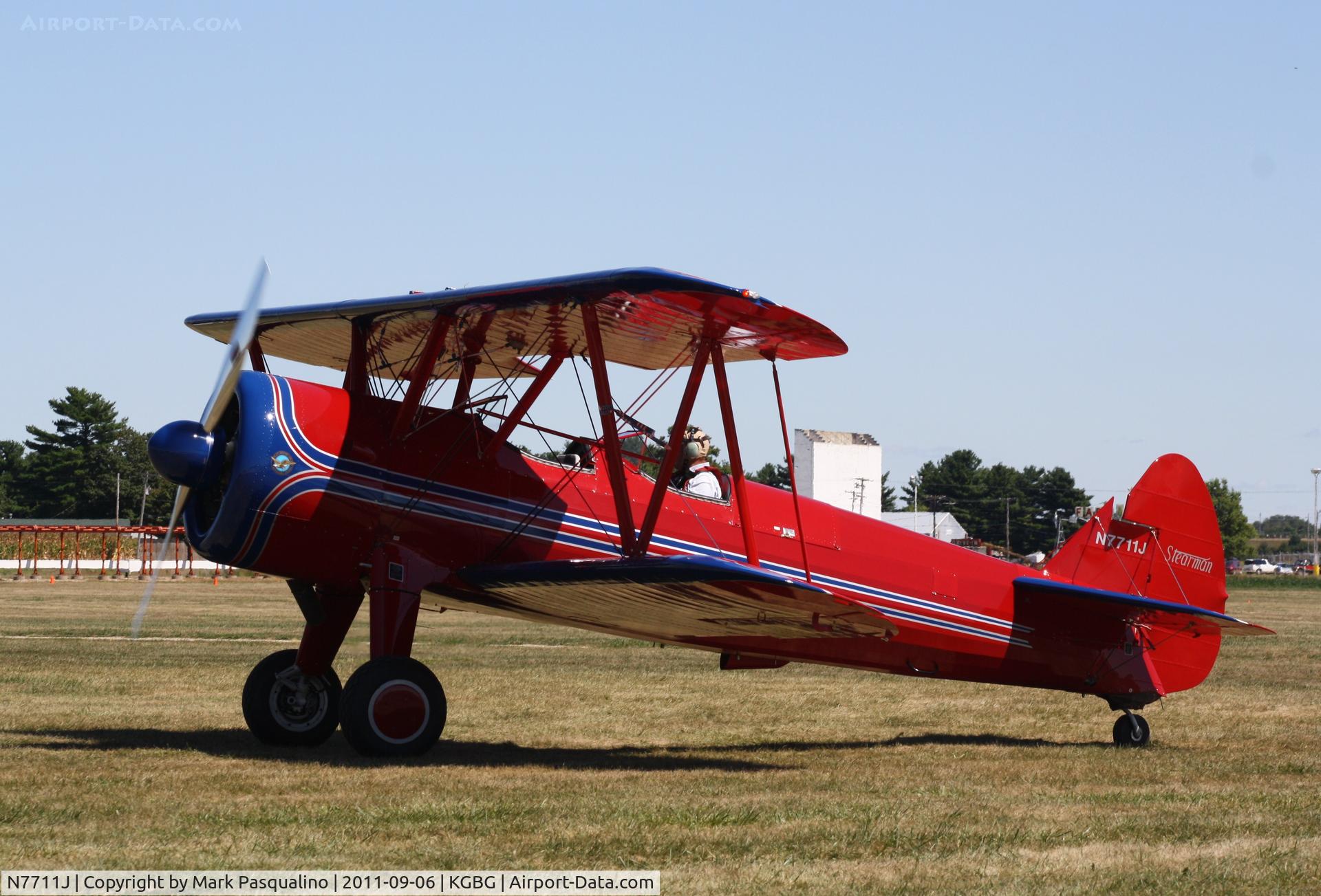 N7711J, 1942 Boeing A75N1(PT17) C/N 75-4022, Stearman