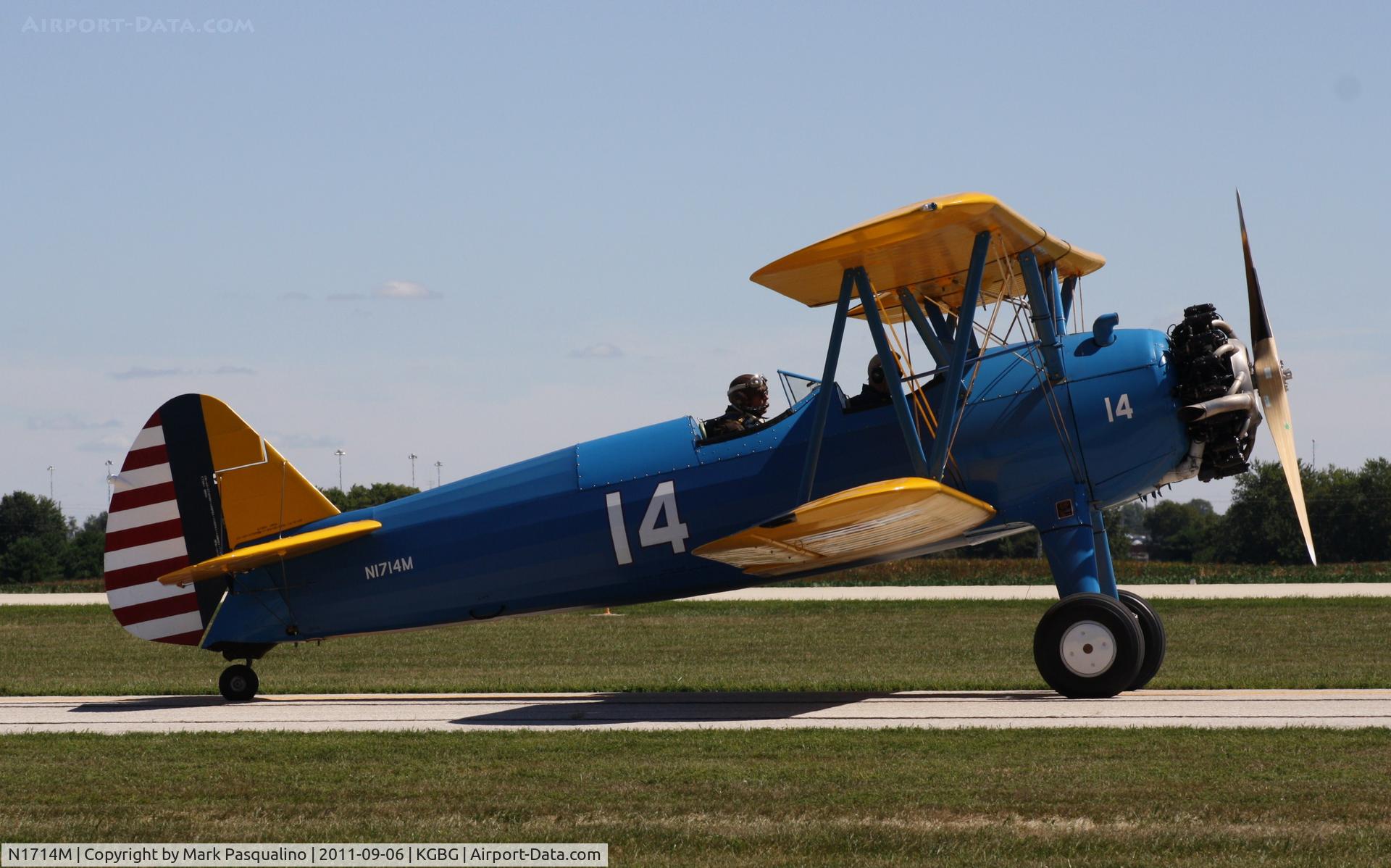 N1714M, 1951 Boeing E75 C/N 75-8666, Stearman