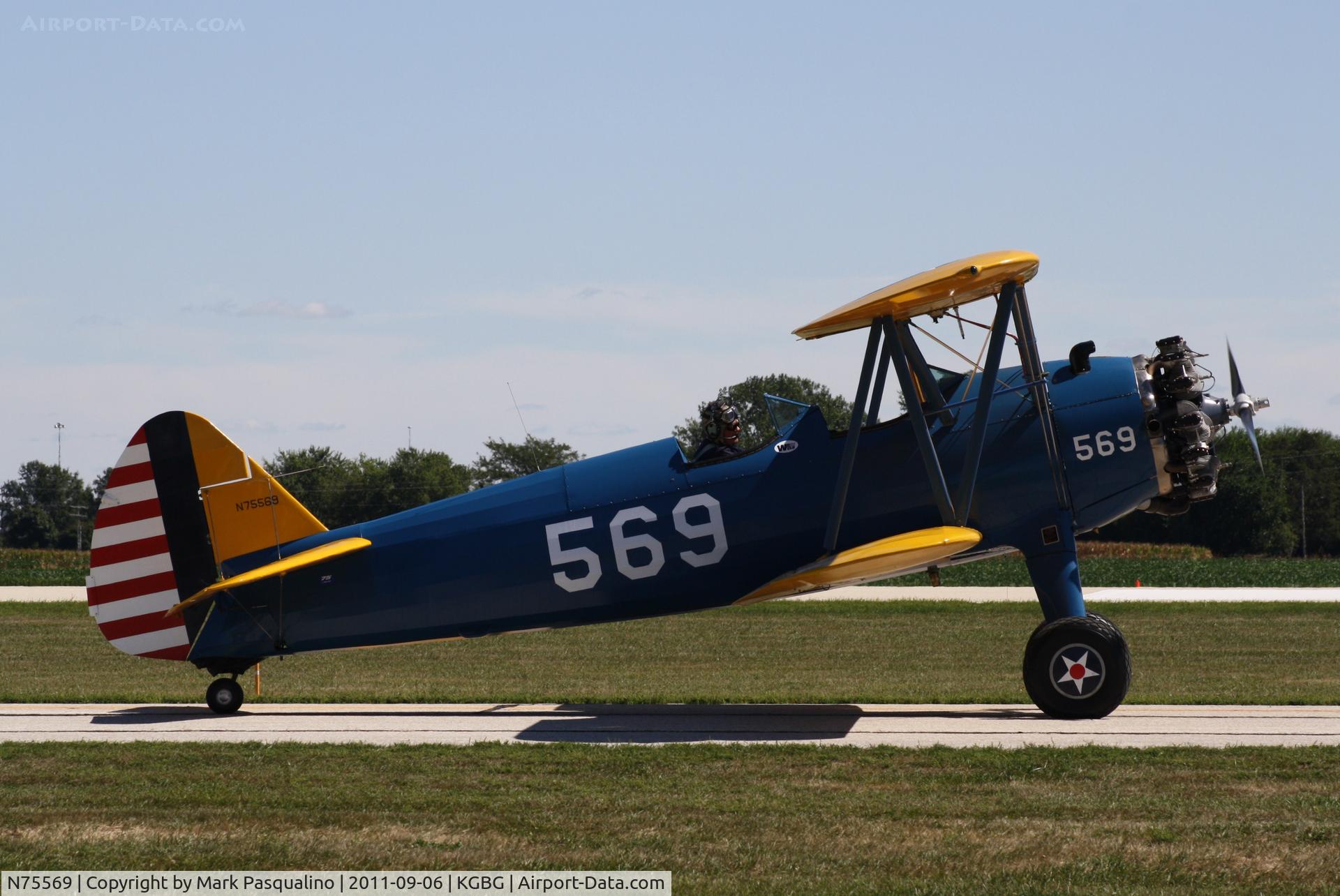 N75569, 1941 Boeing B75N1 C/N 75-6551, Stearman