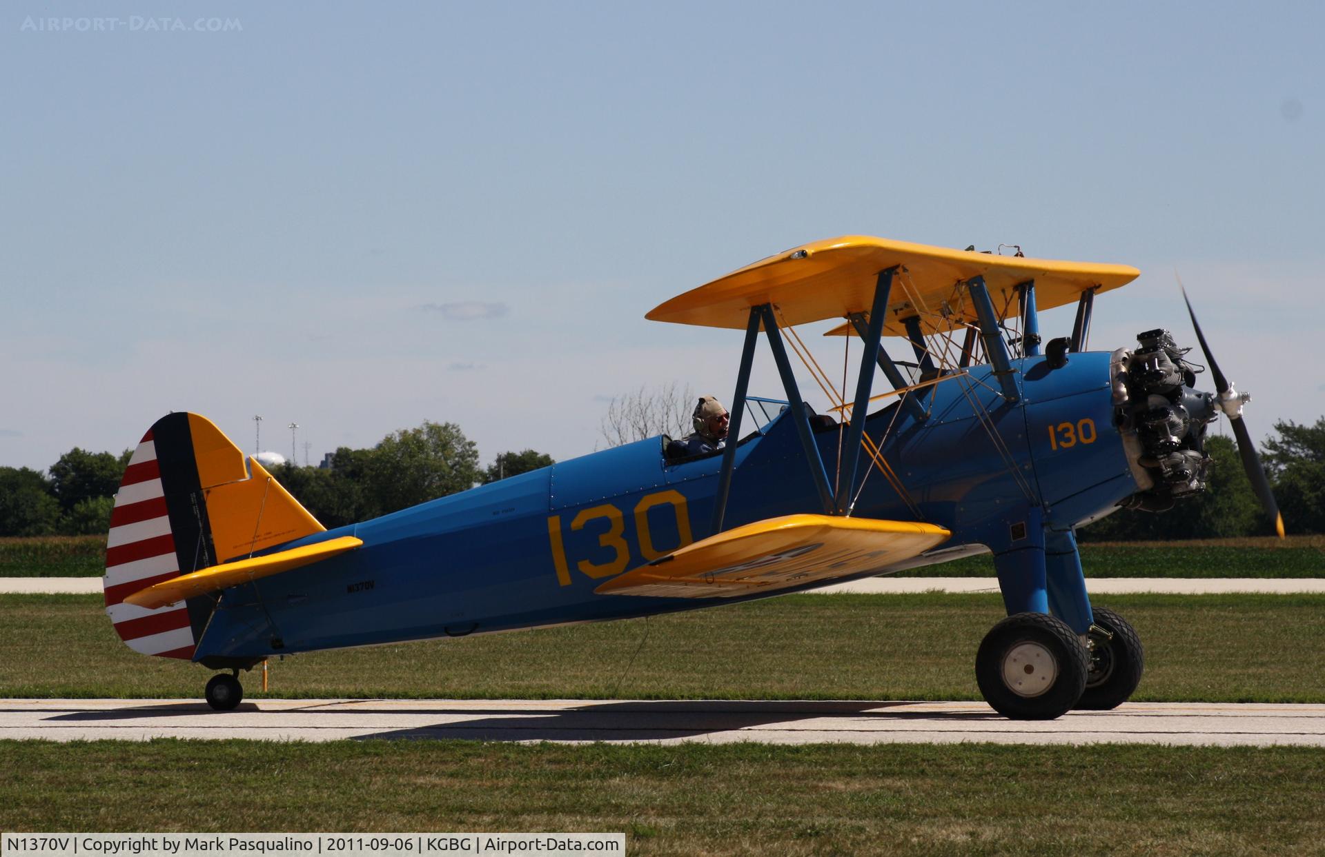 N1370V, 1943 Boeing E75 C/N 75-5185, Stearman