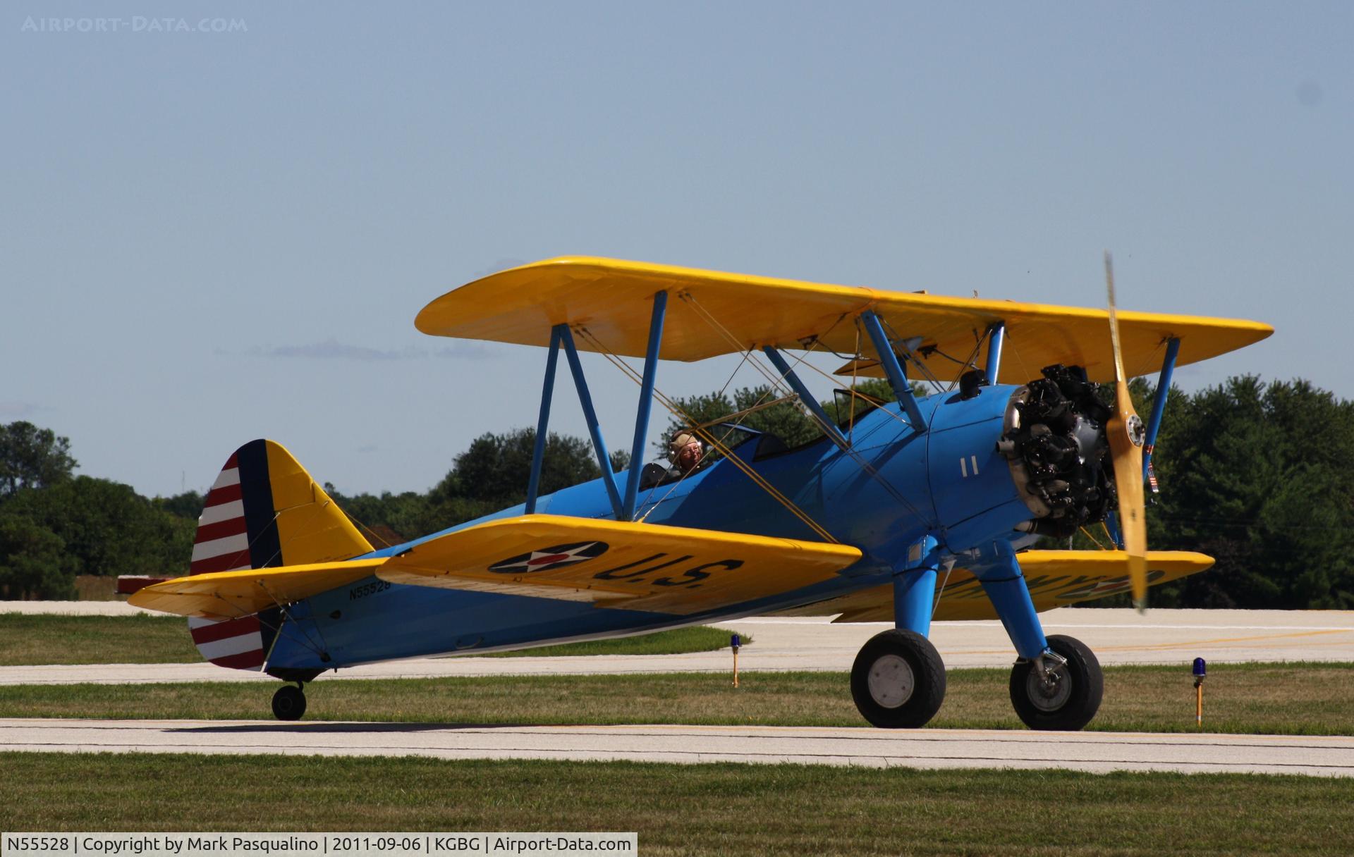 N55528, 1943 Boeing PT-17 Kaydet (A75N1) C/N 75-4611, Stearman