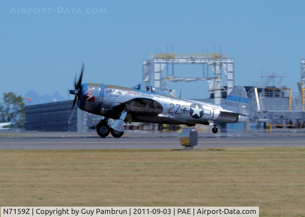 N7159Z, 1945 Republic P-47D Thunderbolt C/N 399-55945, Historic Flight Foundation Vintage Aircraft Weekend