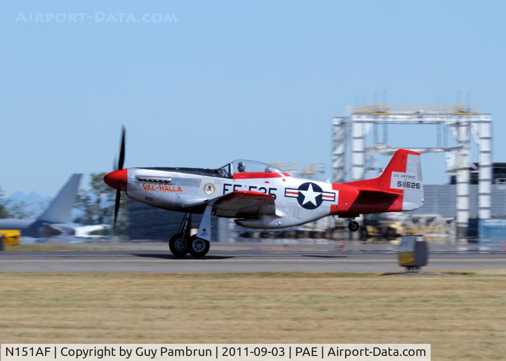 N151AF, 1945 North American P-51D Mustang C/N 45-11525, Historic Flight Foundation Vintage Aircraft Weekend