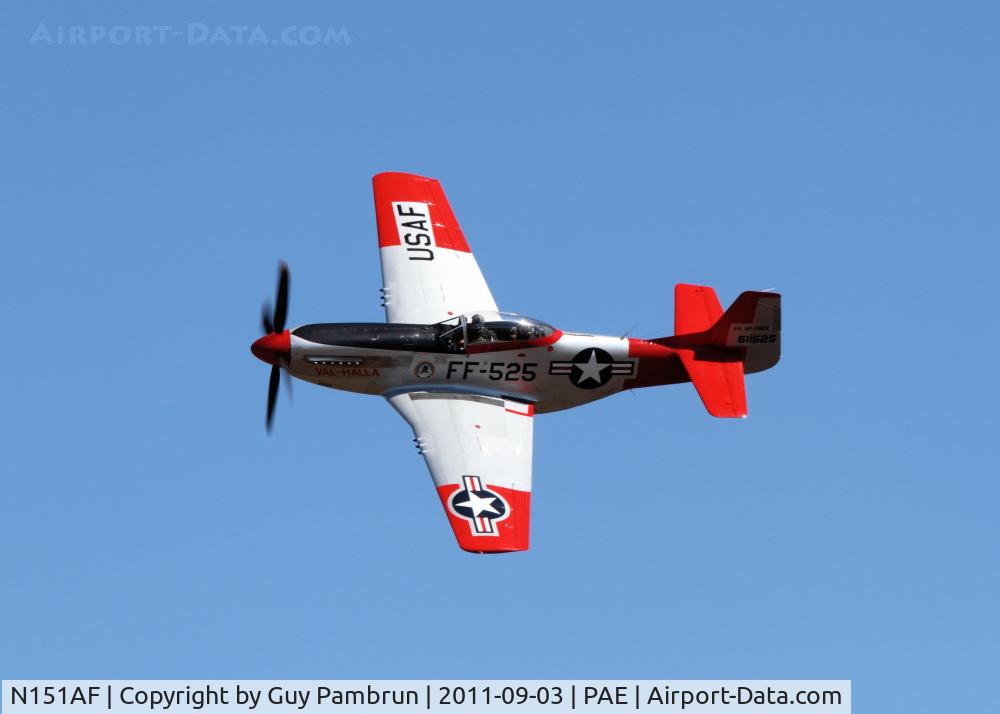 N151AF, 1945 North American P-51D Mustang C/N 45-11525, Historic Flight Foundation Vintage Aircraft Weekend