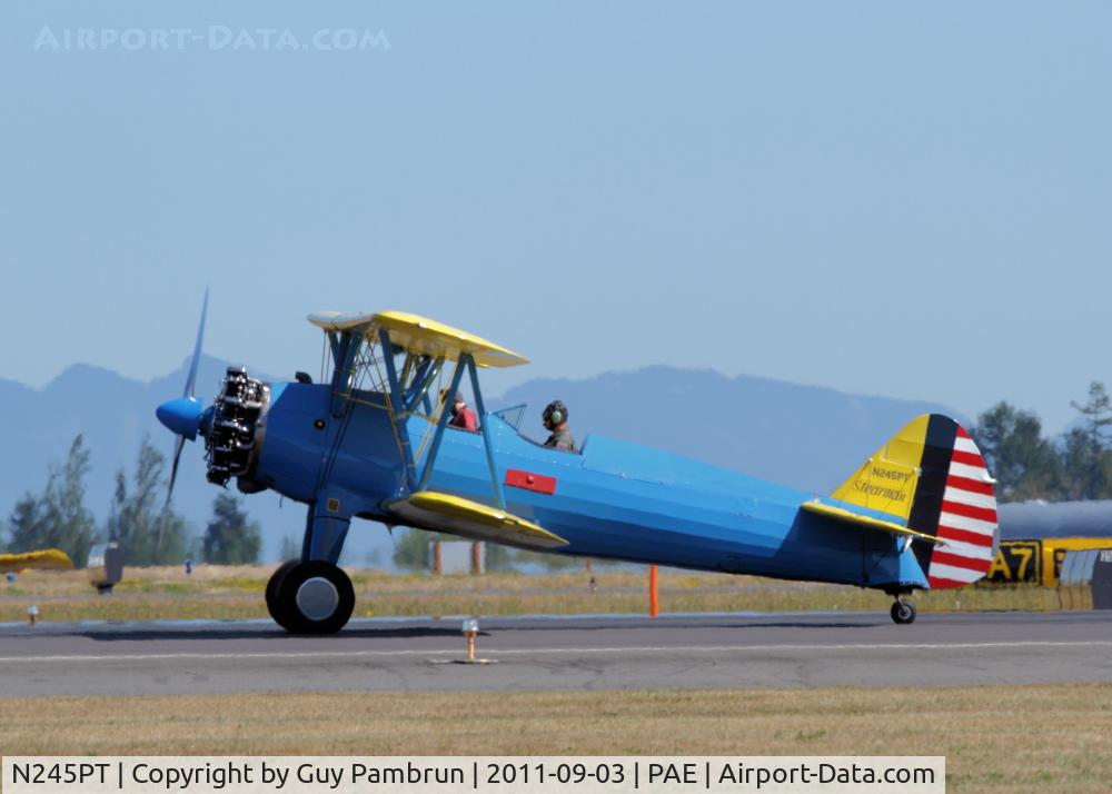 N245PT, 1940 Boeing A75J1 C/N 75-502, Historic Flight Foundation Vintage Aircraft Weekend