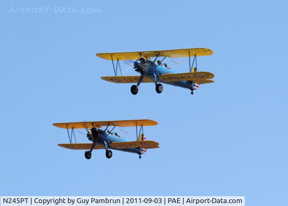 N245PT, 1940 Boeing A75J1 C/N 75-502, Historic Flight Foundation Vintage Aircraft Weekend