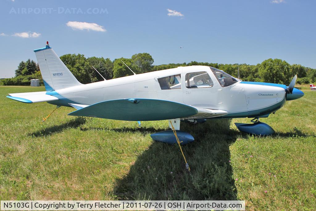 N5103G, 1967 Piper PA-28-180 Cherokee C/N 28-4004, At 2011 Oshkosh