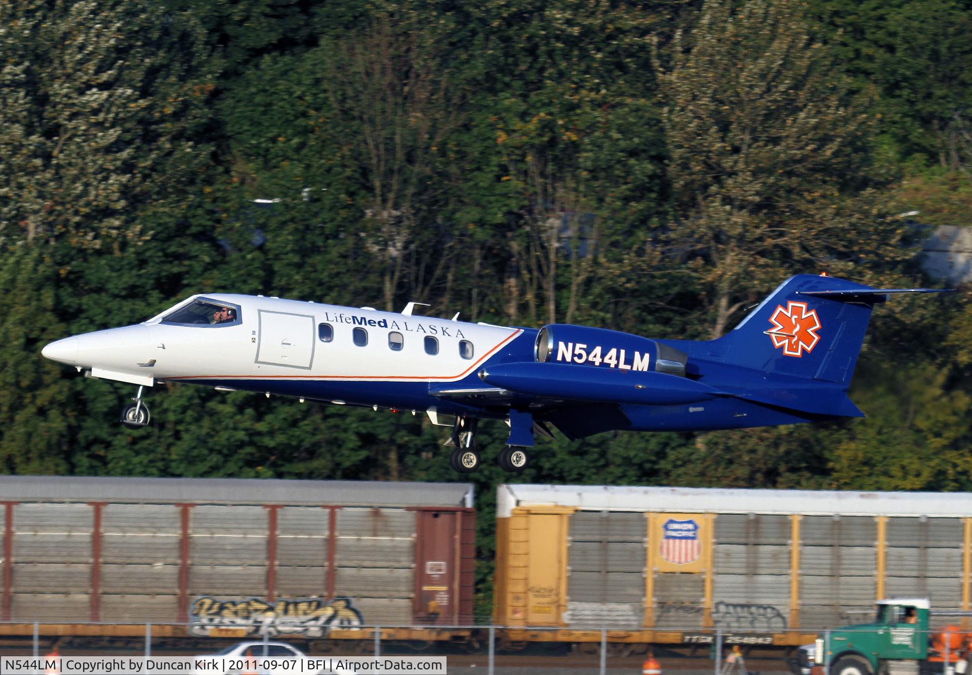N544LM, 1983 Gates Learjet 35A C/N 500, Frequent visitor to BFI on medi-vac flights