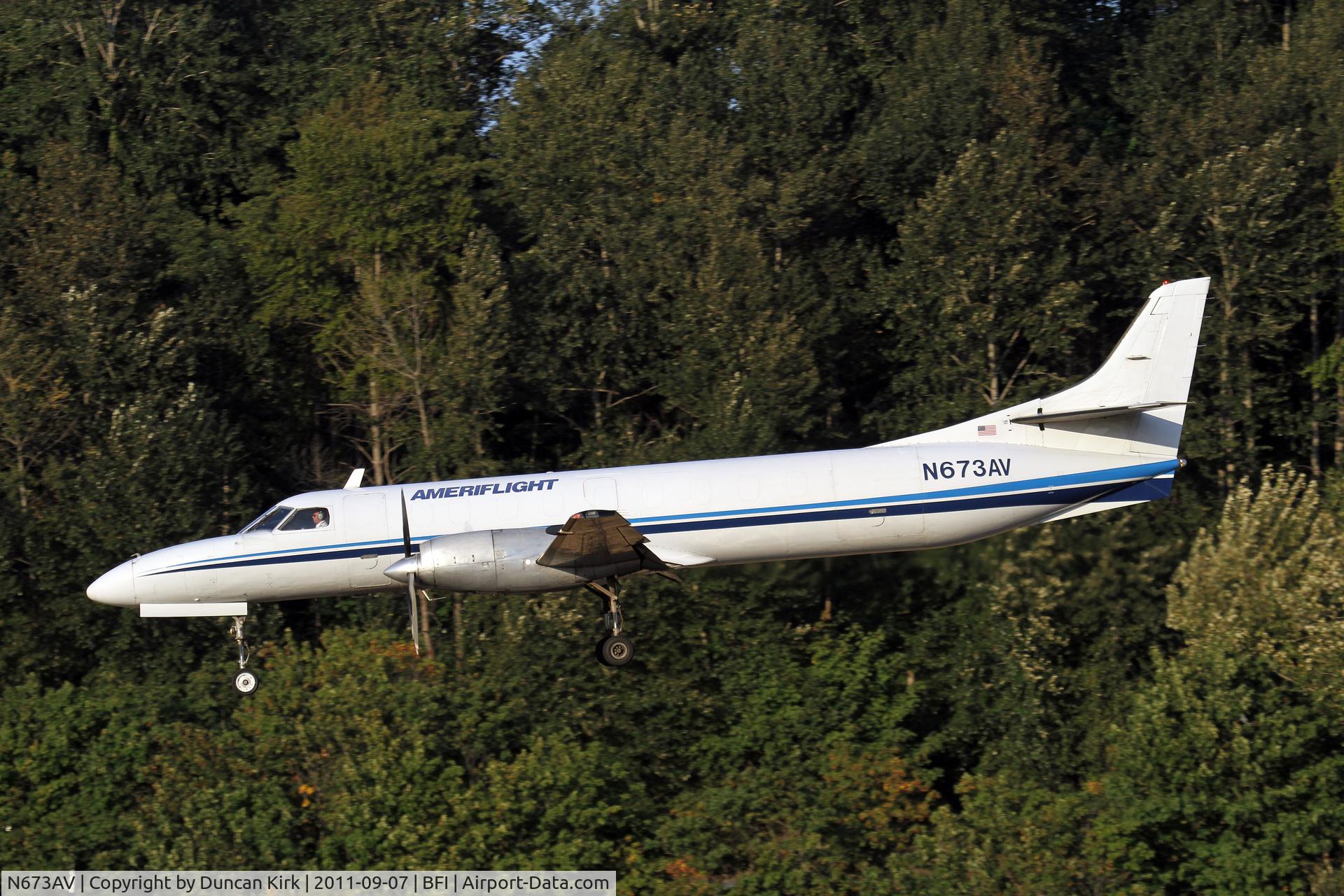 N673AV, 1987 Fairchild SA-227AC Metro III C/N AC673, UPS parcels fill the hull of this Metroliner