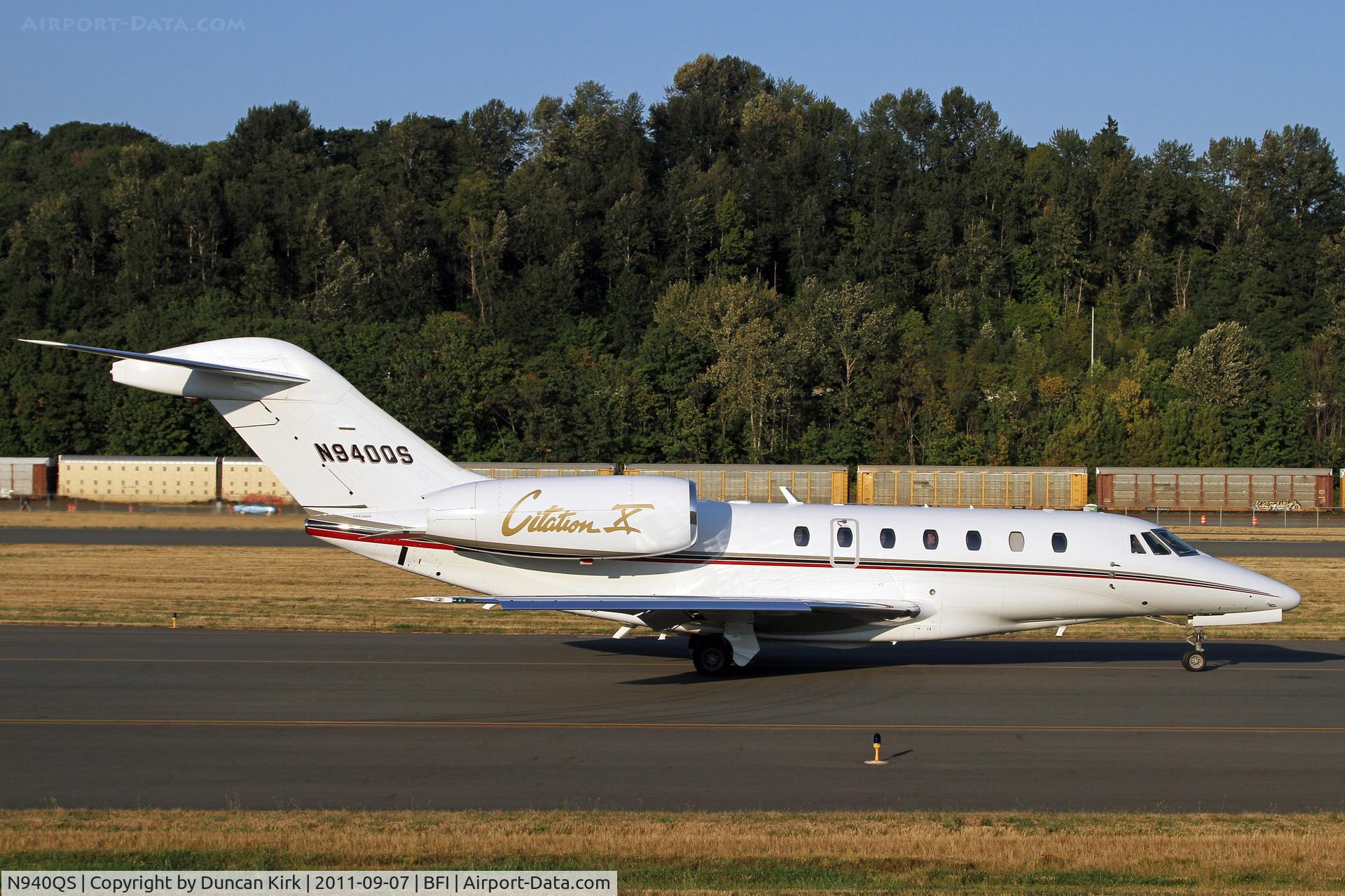 N940QS, 2008 Cessna 750 Citation X Citation X C/N 750-0285, Taxying for take-off