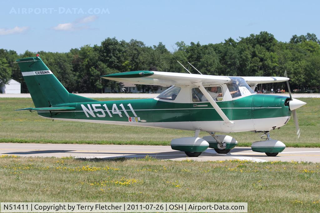 N51411, 1968 Cessna 150J C/N 15069991, At 2011 Oshkosh