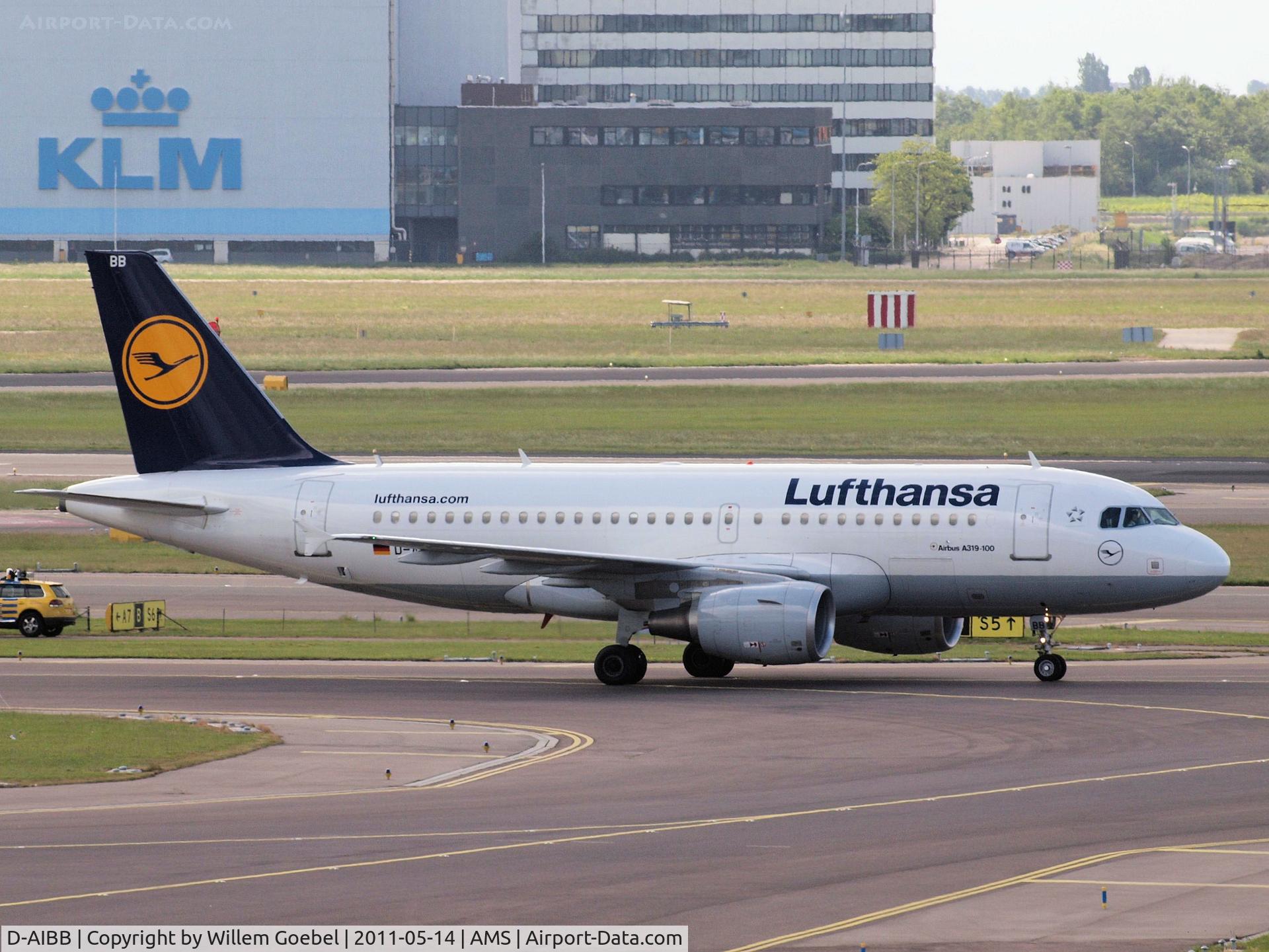 D-AIBB, 2010 Airbus A319-112 C/N 4182, Arrival on Schiphol Airport
