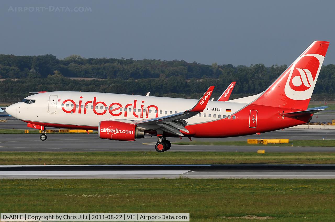D-ABLE, 2010 Boeing 737-76J C/N 36873, Air Berlin