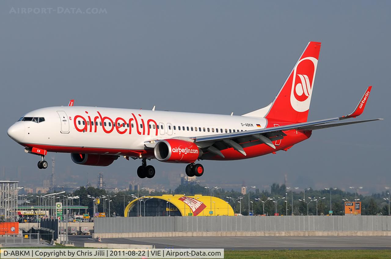 D-ABKM, 2010 Boeing 737-86J C/N 37755, Air Berlin