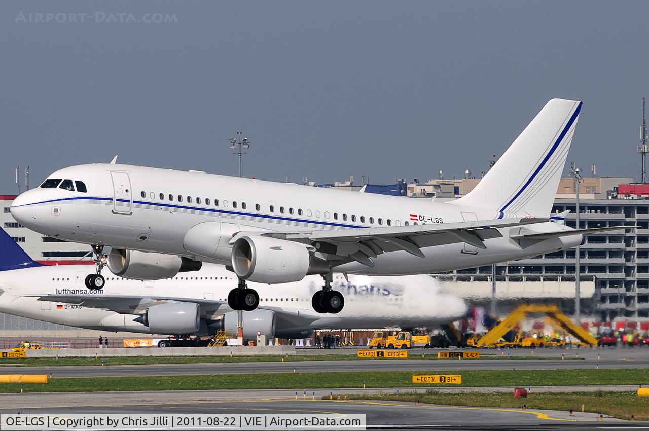OE-LGS, 2007 Airbus A319-115C C/N 3046, Stumpf
