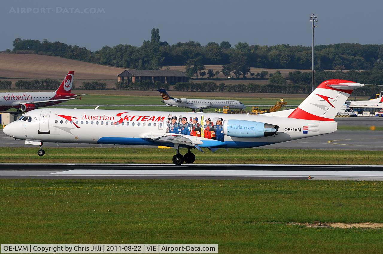 OE-LVM, 1991 Fokker F100 (F-28-0100) C/N 11361, Austrian arrows
