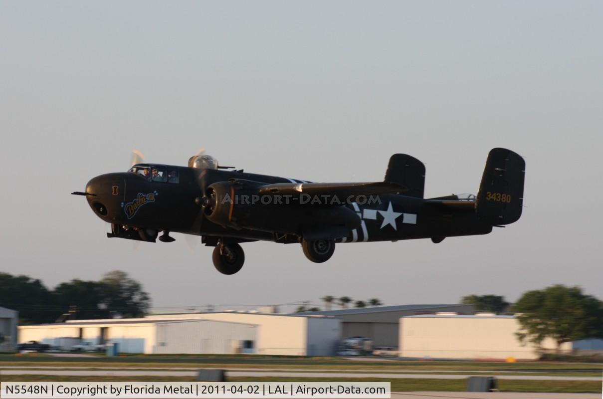 N5548N, 1943 North American B-25H Mitchell C/N 98-21107, Barbie II